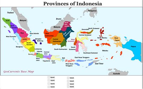 Indonesia Provinces Peta Peta Dunia Indonesia