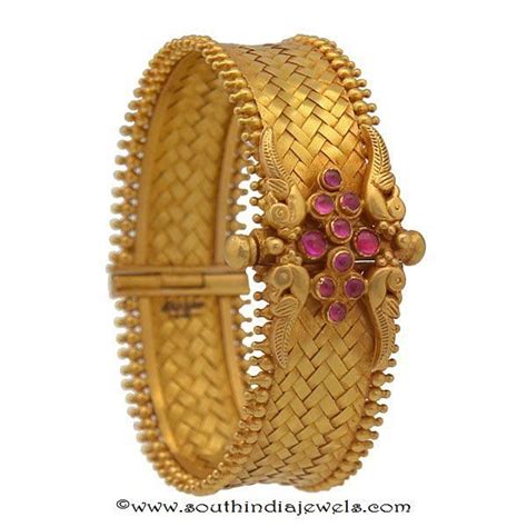 4 Antique Gold Kada Bangles From Prince Jewellery ~ South India Jewels