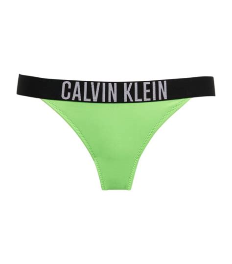 Womens Calvin Klein Green Intense Power Bikini Bottoms Harrods Uk