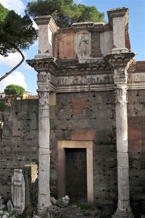 The Two Colonnace Forum Of Nerva Rome Walks In Rome Est 2001