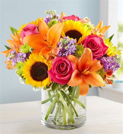 Floral Embrace™ Vibrant Flower Bouquet 1800flowers