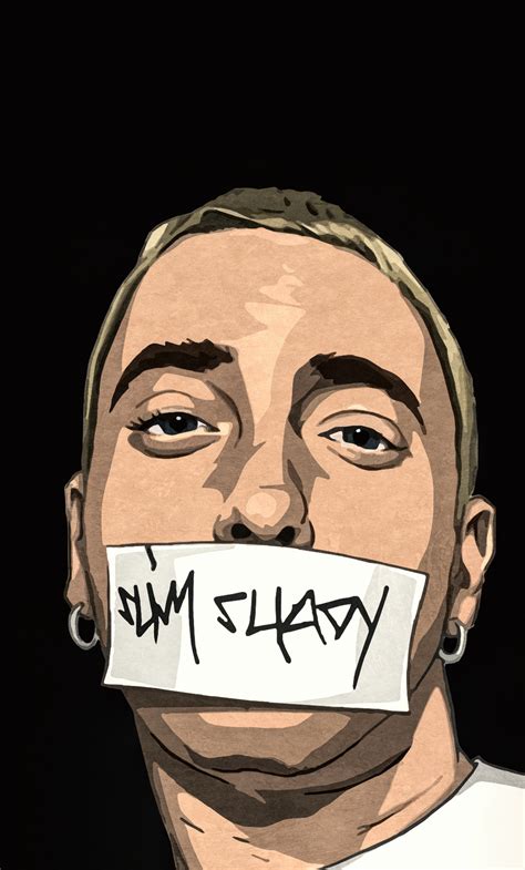 Free Download 1280x2120 I Am Shady Eminem Art Iphone Hd 4k