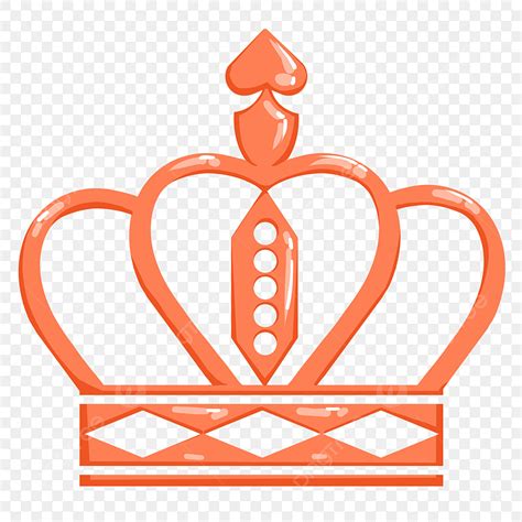 Cartoon Orange Crown Illustration Orange Crown Beautiful Crown Crown