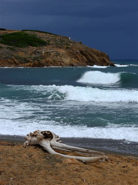 Storm Waves Landscapes On The Ocean Image Free Stock