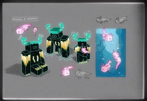 Axolotl Warden Concept Concept Concept Art Minecraft Mobs