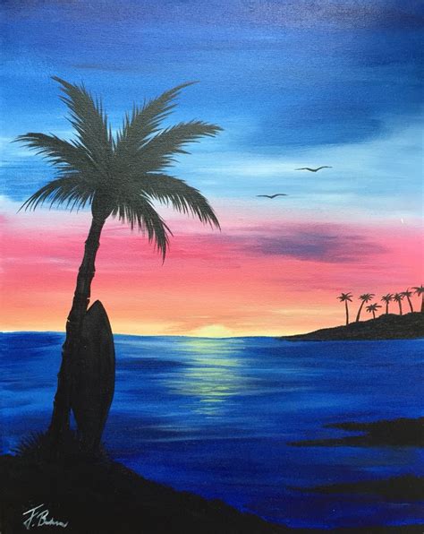 Just grab your paint and brushes, and we have found and selected top easy and simple water painting ideas! 33 best Tropical & Ocean Paintings by Paint Nite images on Pinterest