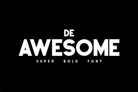 De Awesome Font By Monoletter · Creative Fabrica