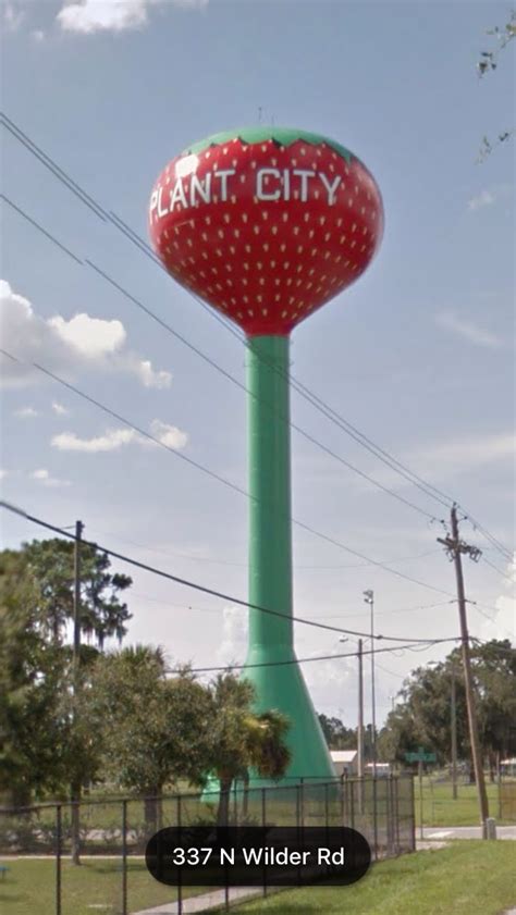 Plant City Fl The Strawberry Tank Plants Water Tower