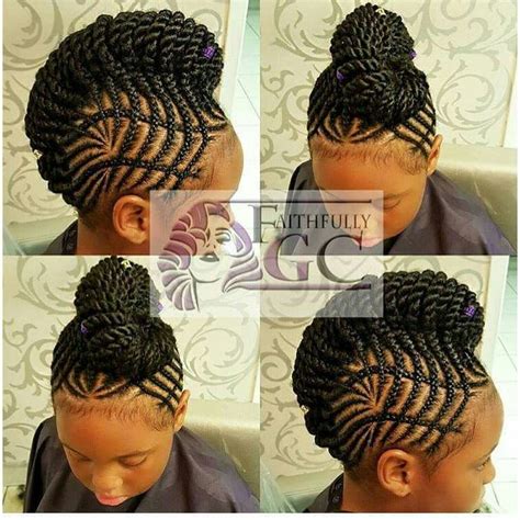 Hairstyles for kids can be braids, updos, ponytails, buns and simple tie. 1015 best Kiddie Styles &Cornrows images on Pinterest