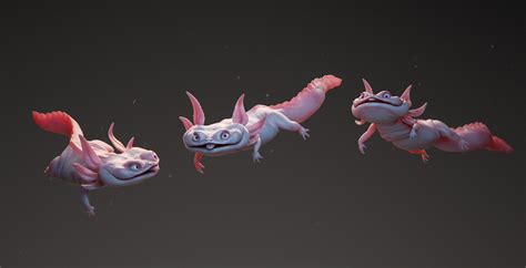 Free Axolotl 3d Model