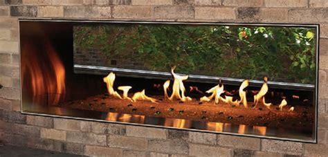 Carol Rose See Thru Linear Outdoor Gas Fireplace