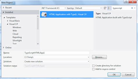 Using Typescript In Visual Studio 2012 Codeguru