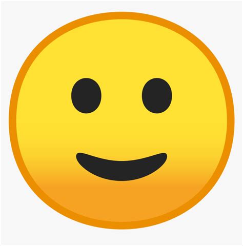 Slightly Smiling Face Icon 🙂 Emoji Hd Png Download Kindpng