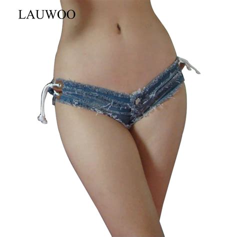 Lauwoo 2017 Hot Sexy Bikini Shorts Women Summer Denim Shorts Ladies Femininos Mini Club Jeans