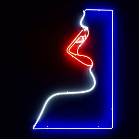 another fantastic graphic neon illustration by malikafavre for her most recent solo exhibition