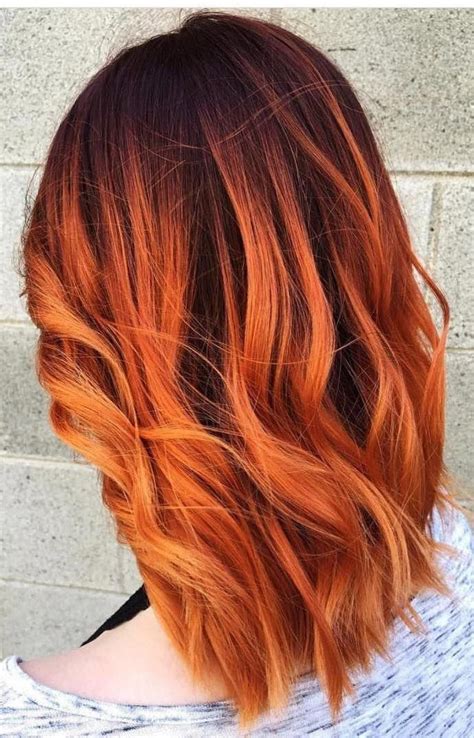 Orange Ombre Hair Ombre Hair Hair Orange Ombrehair Orange Ombre