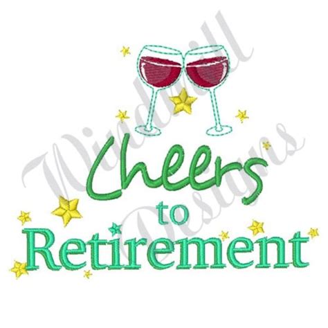 Retirement Embroidery Designs Etsy