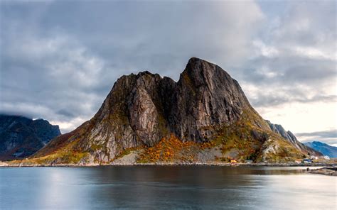 Download Wallpapers Lofoten Islands Norway Rocks Archipelago
