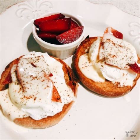 Vigorously whisk the egg yolks and lemon juice together in a stainless steel bowl and until the mixture is eggs benedict. Eggs Benedict with a No Carb Hollandaise Sauce Recipe | SparkRecipes