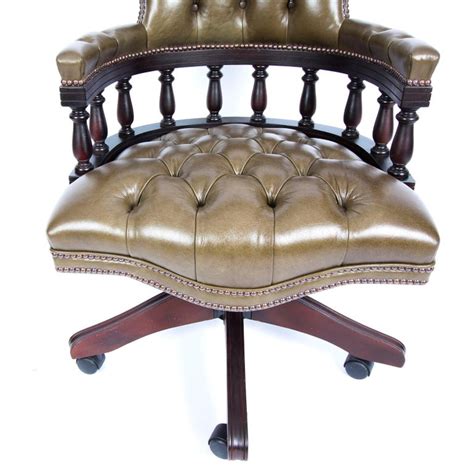 Get free shipping on qualified green office chairs or buy online pick up in store today in the furniture department. Bespoke English Handmade Leather Captains Desk Chair Olive ...