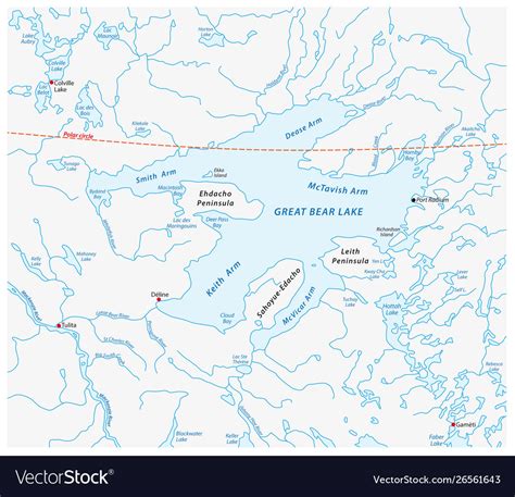 Great Bear Lake Map Verjaardag Vrouw 2020