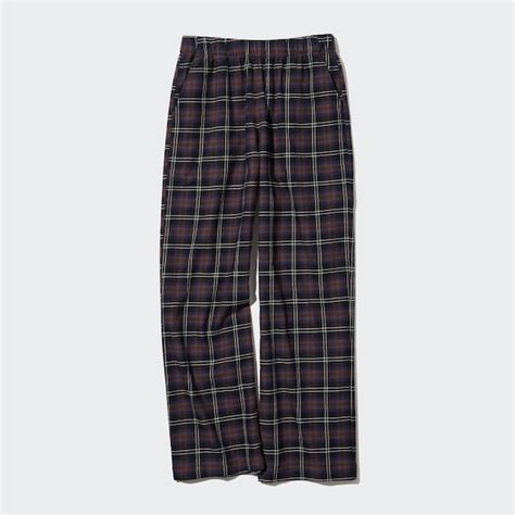 Flannel Checked Pants Uniqlo Us