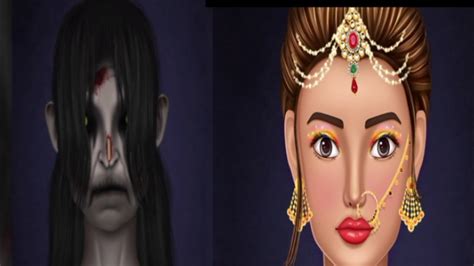 asmr makeup animation transforming an evil monster lallorona into a beautiful woman