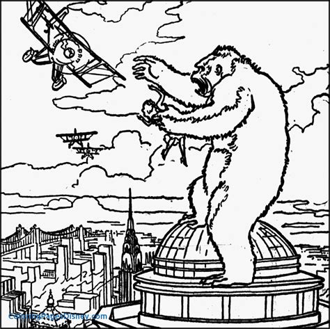 Skull island released this week, it's the best time to learn how to draw a gorilla! King Kong Coloring Pages at GetDrawings | Free download