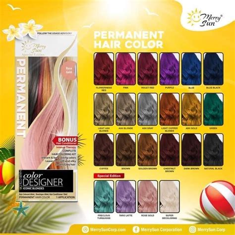 Merry Sun Permanent Hair Color Special Edition Beauty And Personal Care Hair On Carousell