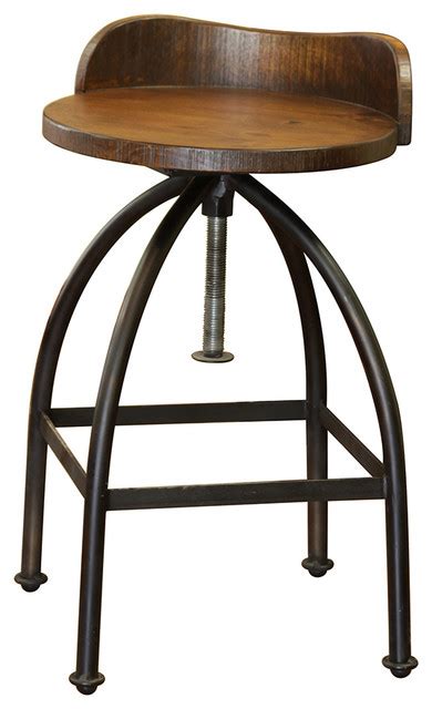 These stools are definitely going on the to build list just in case (wink, wink)! Ashland Low-Back Adjustable Height Bar Stool - Industrial ...
