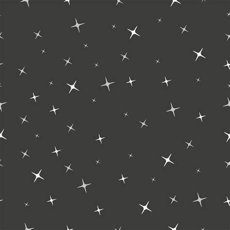Seamless Pattern Of White Stars On Dark Background 3173819 Vector Art