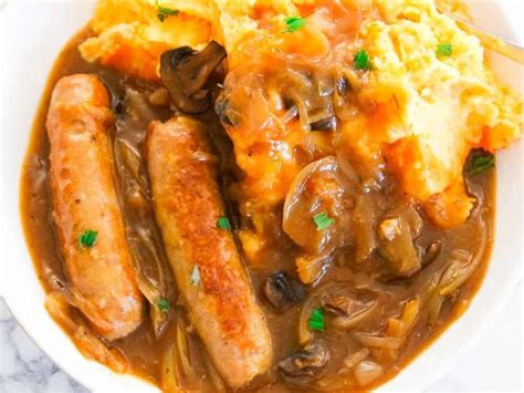 Slow Cooker Sausages With Onion Gravy Recipe Whisk
