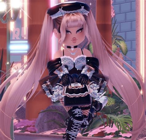 Wearing Black Aesthetic Roblox Royale High Outfits High Tea Outfit