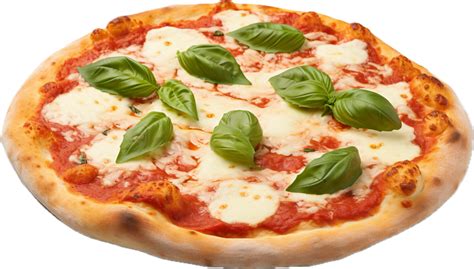 Ai Generated Margherita Pizza With Basil Png 37496516 Png