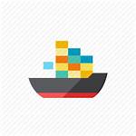 Icon Ship Cargo Container Icons Containers Vector