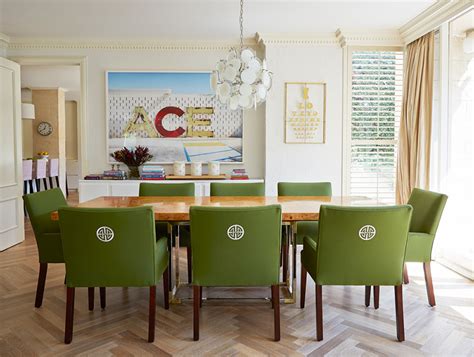 22 Contemporary Dining Areas With Green Dining Chairs