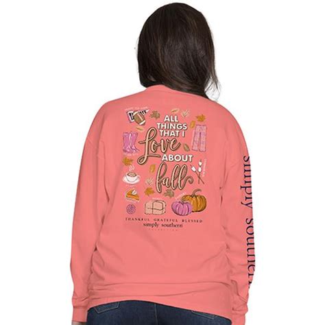 Simply Southern Preppy Love About Fall Fall Long Sleeve T