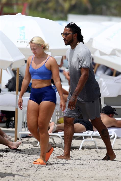 Alaina Anderson In Bikini At A Beach In Miami Hawtcelebs