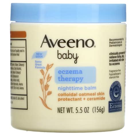 Aveeno Baby Eczema Therapy Nighttime Balm Fragrance Free 55 Oz
