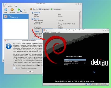 Installing A Debian Gnulinux Test Server With Virtualbox