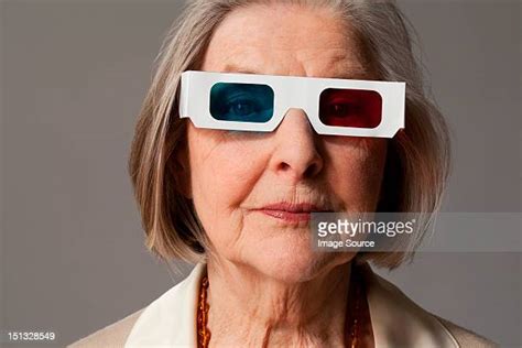 3d glasses older lady photos and premium high res pictures getty images