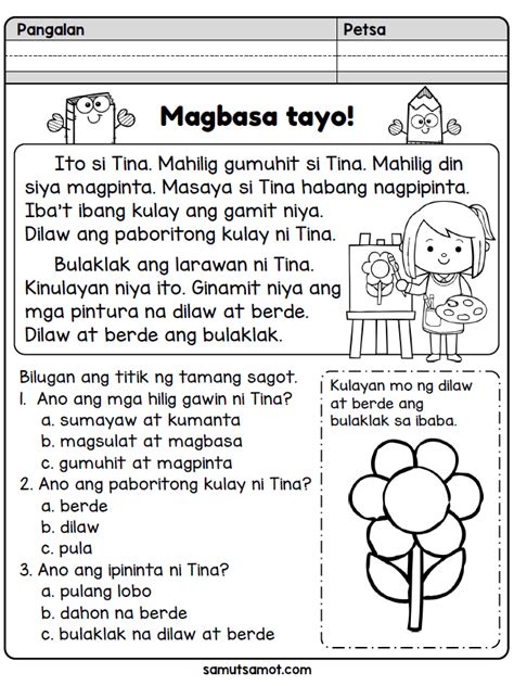 Sensational Pagbasa Sa Filipino Grade 1 Food Rhythms Worksheet