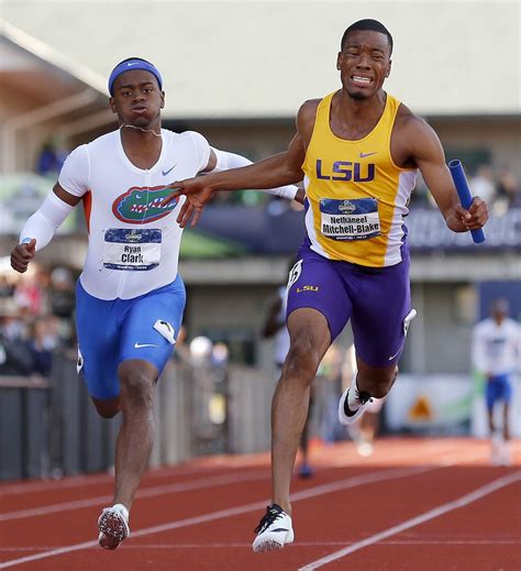 Lsu Men Win 4x100 Relay Begin Pursuit Of Ncaa Track And Field Team Title