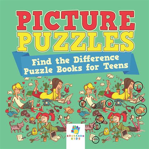 Picture Puzzles Find The Difference Puzzle Books For Teens Paperback