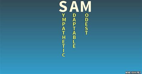 The Meaning Of Sam Name Meanings