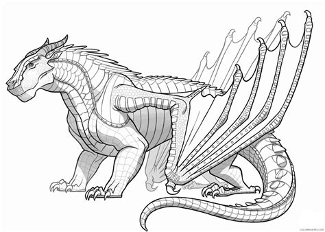 Fantasy Dragons Coloring Pages Printable Adult Dragon Printable 2021