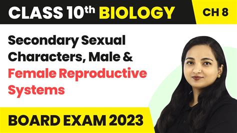 Secondary Sexual Characters Male And Female Reproductive Systems Class