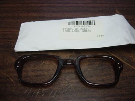Military Usgi Vintage Bcg Birth Control Glasses Male Horn Rim Eyeglasses 48 X 26 Ebay