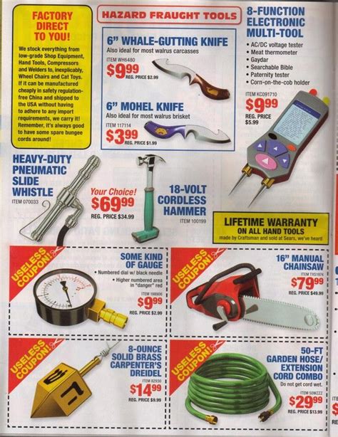 harbor freight tools ad flyer parody harbor freight tools tools funny pictures