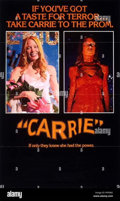 Brian De Palma Sissy Spacek Poster Usa Hi Res Stock Photography And